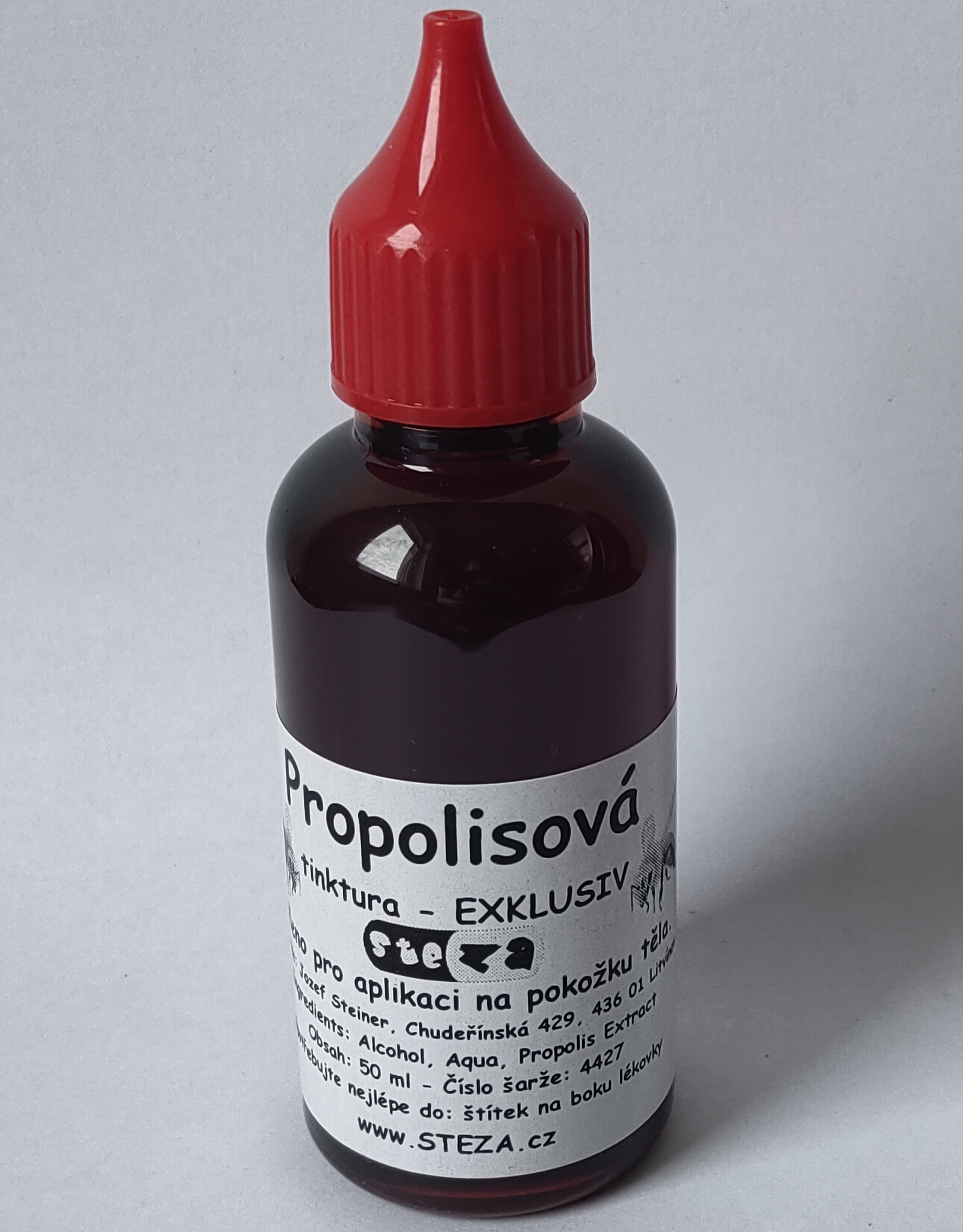 STEZA - Propolisová tinktura - EXKLUSIV 50 ml. (Propolisová tinktura EXKLUSIV)