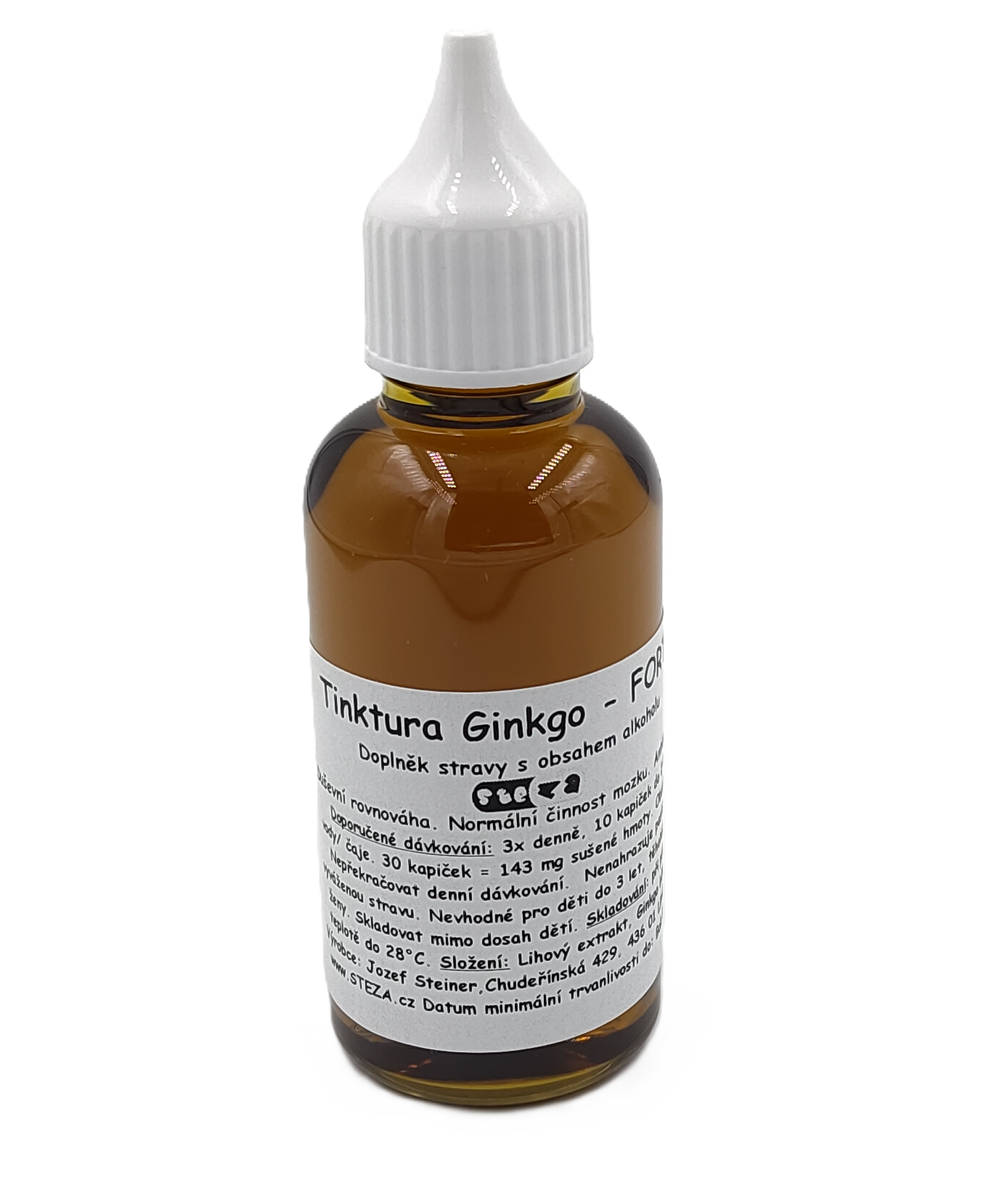 STEZA - Tinktura Ginkgo - FORTE 50 ml.