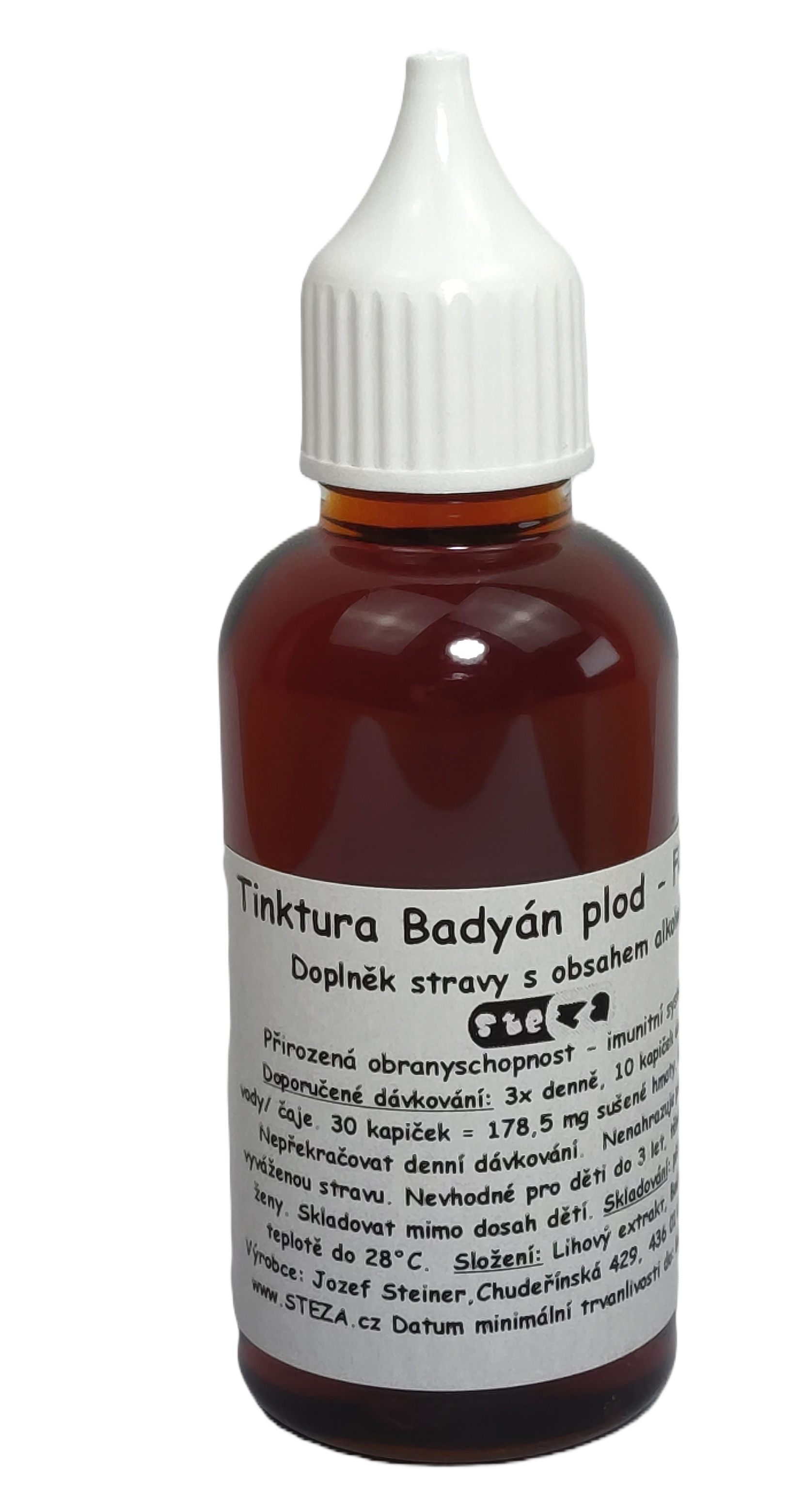 STEZA - Tinktura Badyán plod - FORTE 50 ml.