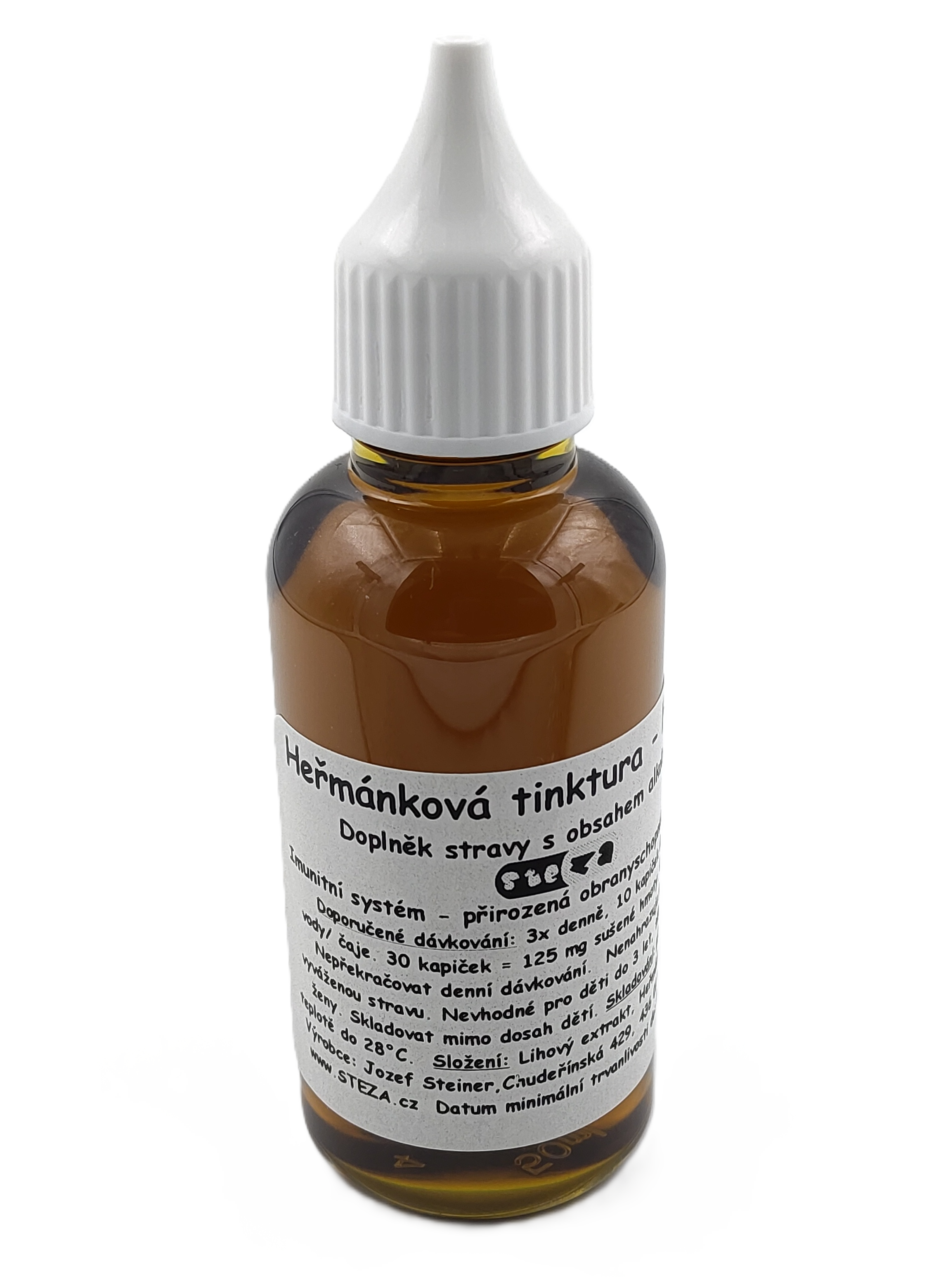 STEZA - Heřmánková tinktura - FORTE 10x 50 ml. + 1ks navíc jako dárek !